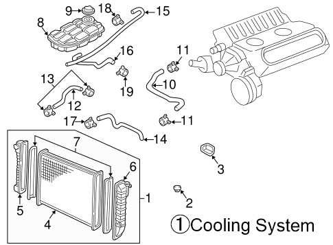 商品番号/6332　コルベットC5　クーリングシステム(イラストにてお問合せ下さい　純正/社外品お探しします;