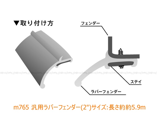 商品番号6657/汎用ラバーフェンダー;